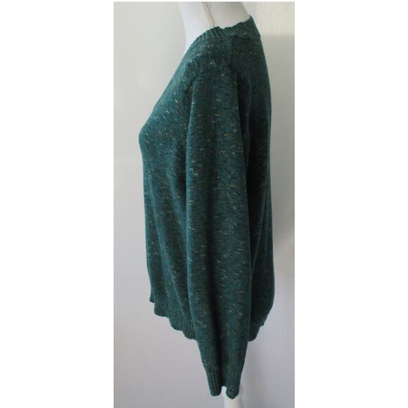 Croft & Barrow Women's Green Long Sleeve Stretch V-Neck Sweater Size Large - Picture 4 of 10